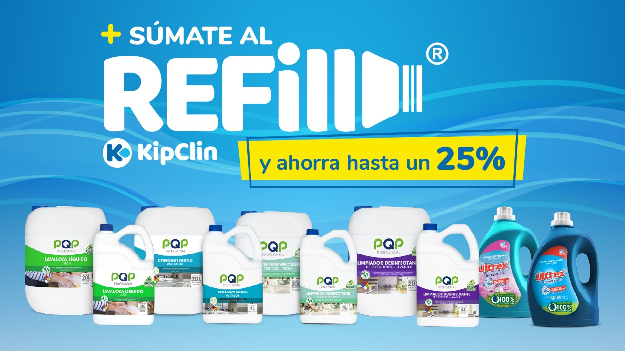 Refill productos de aseo y limpieza - KipClin SAS