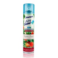 Ambientador Desinfectante 2 en 1 Binner Menta y Pomelo Aerosol 400ml